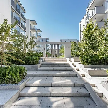 Seaside Beach Przy Plazy - Parking - Praia Apartments - Ergo Polsat Plus Arena Gdansk Exterior photo